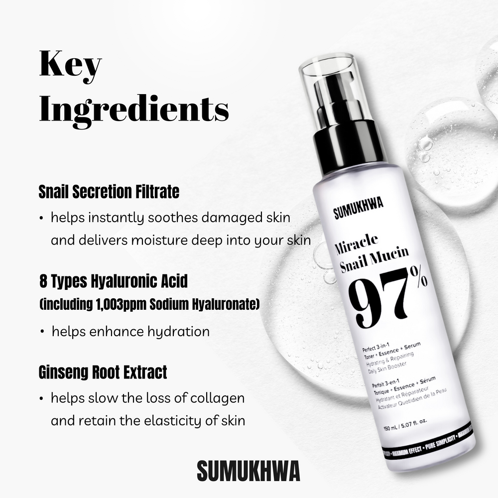 Miracle Snail Mucin 97 Perfect 3 In 1